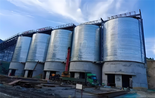 广元螺旋卷板仓施工现场